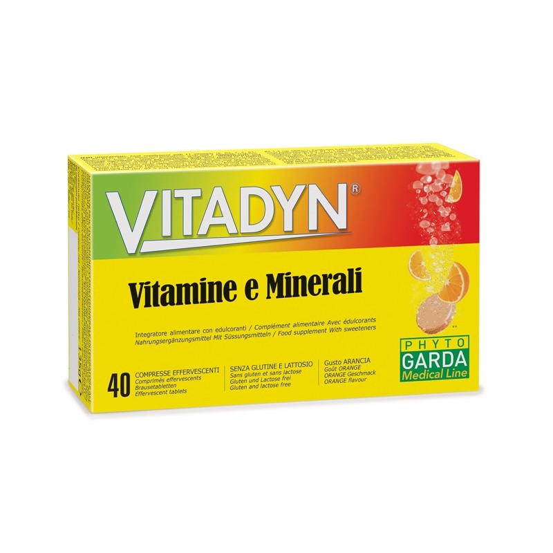 Vitadyn vitamine/minerali 40 compresse effervescenti in 2 tubi