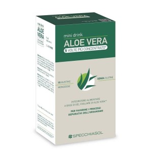 Aloe vera mini drink 5 volte piu' concentrato 15 bustine da10 ml