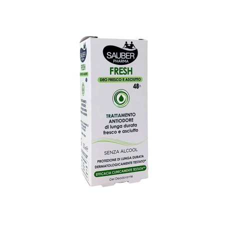 Sauber fresh deodorante gel astuccio 30 ml