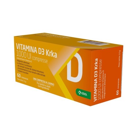 Vitamina d3 krka 1000 ui 60 compresse