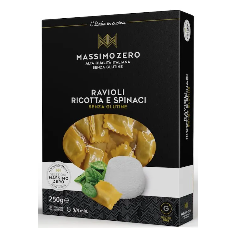 Massimo zero ravioli ricotta e spinaci 250 g