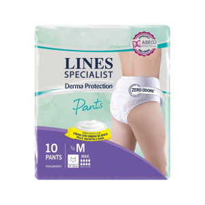 Pannolone per incontinenza lines specialist derma pants maxim 10 pezzi