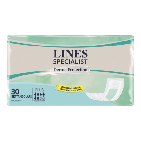Pannolone per incontinenza lines specialist derma rettangolare 30 pezzi