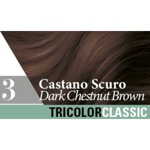 Tricolor classic 3 castano scuro 2 tubi 50 ml + 2 shaker 50ml + 4 bustine 8 ml