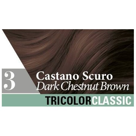Tricolor classic 3 castano scuro 2 tubi 50 ml + 2 shaker 50ml + 4 bustine 8 ml