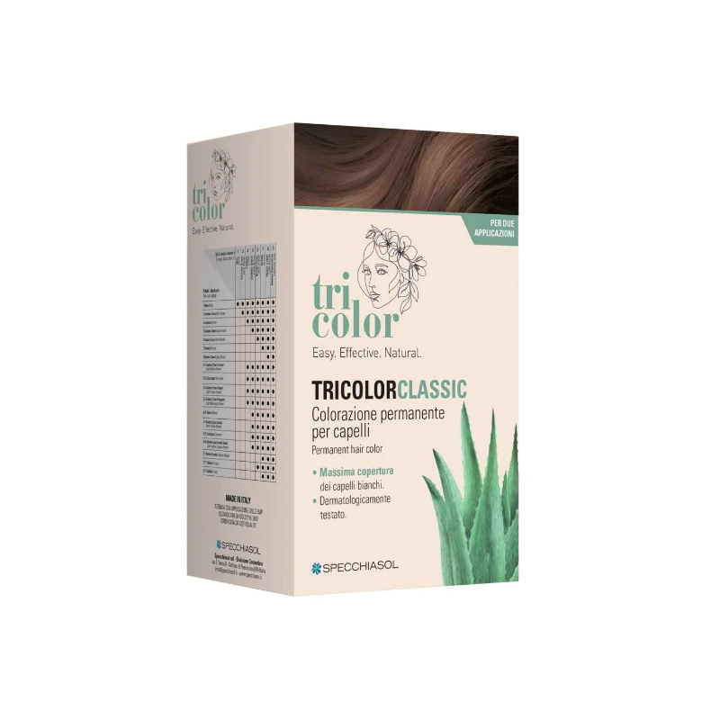 Tricolor classic 6 biondo scuro 2 tubi 50 ml + 2 shaker 50 ml + 4 bustine 8 ml