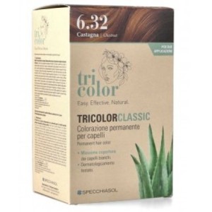 Tricolor classic 6,32 castagna 2 tubi 50 ml + 2 shaker 50 ml+ 4 bustine 8 ml