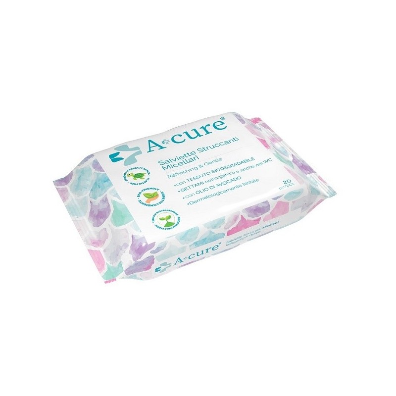 A+cure struccante micellare pocket maxi 20 salviette