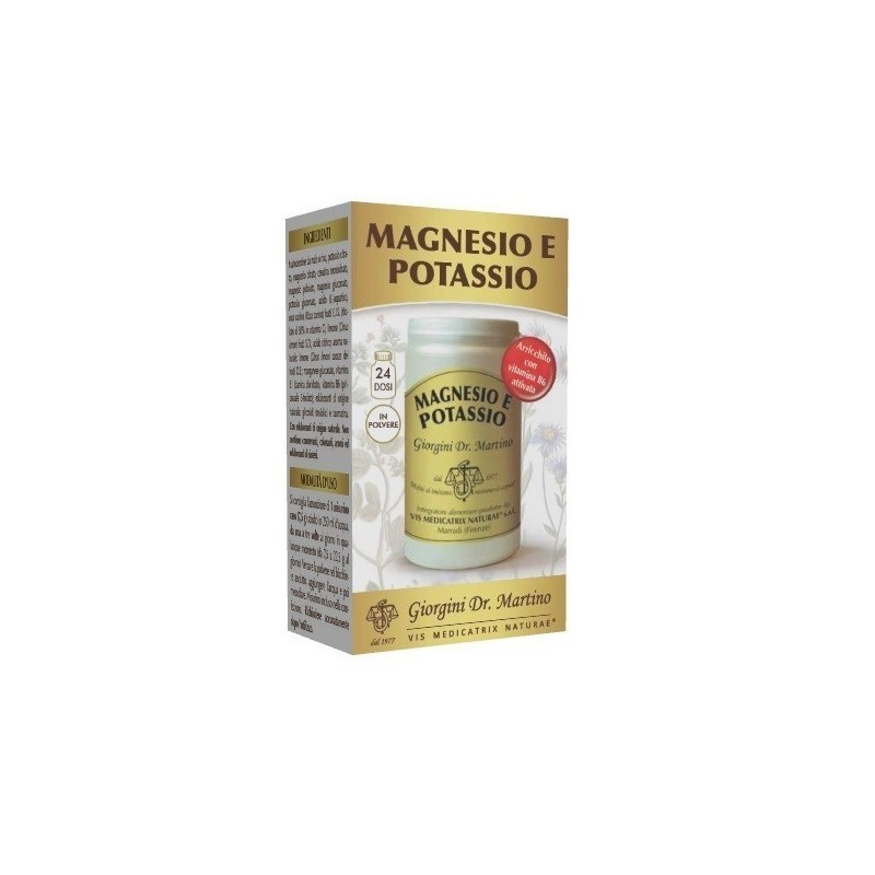 Magnesio e potassio polvere 180 g