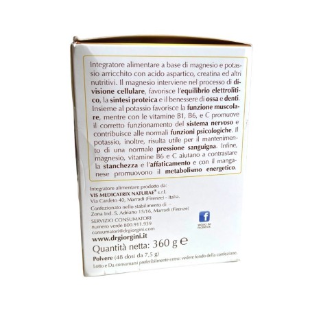 Magnesio e potassio polvere 360 g
