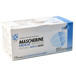 Munus medical mascherina chirurgica iir 50 pezzi nera