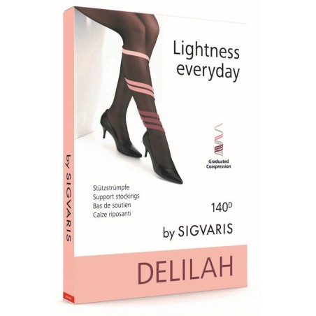 Sigvaris delilah 140 denari flat collant nero 2