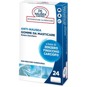 P6 nausea control 24 gomme da masticare senza zucchero