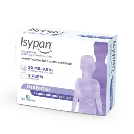 Isypan disbiosi 12 bustine orosolubili Isypan disbiosi 12 bustine orosolubili