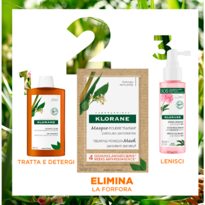 Klorane shampoo maschera 2in1 8 bustine da 3 g