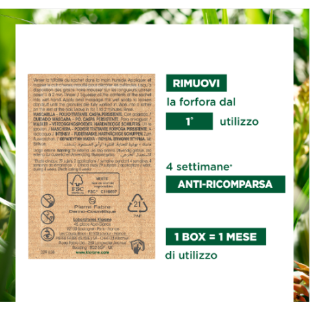 Klorane shampoo maschera 2in1 8 bustine da 3 g