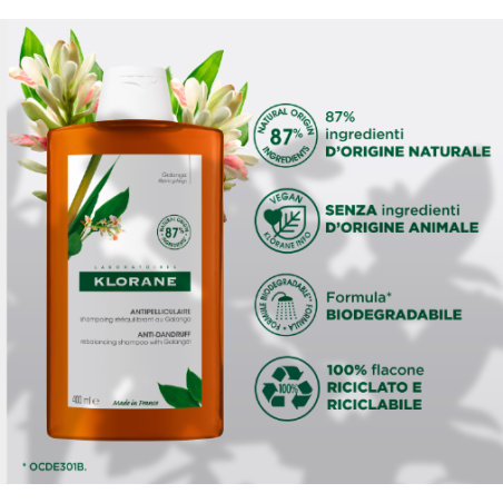 Klorane shampoo galanga 400 ml