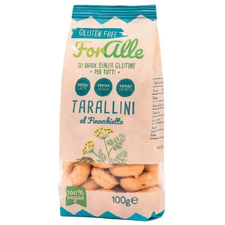 Foralle tarallini senza glutine al finocchietto 100 g Foralle tarallini senza glutine al finocchietto 100 g