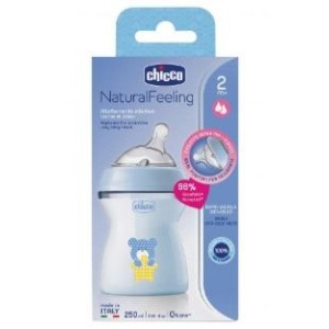 Chicco biberon nat feel pp 2m+ 250 ml bimbo