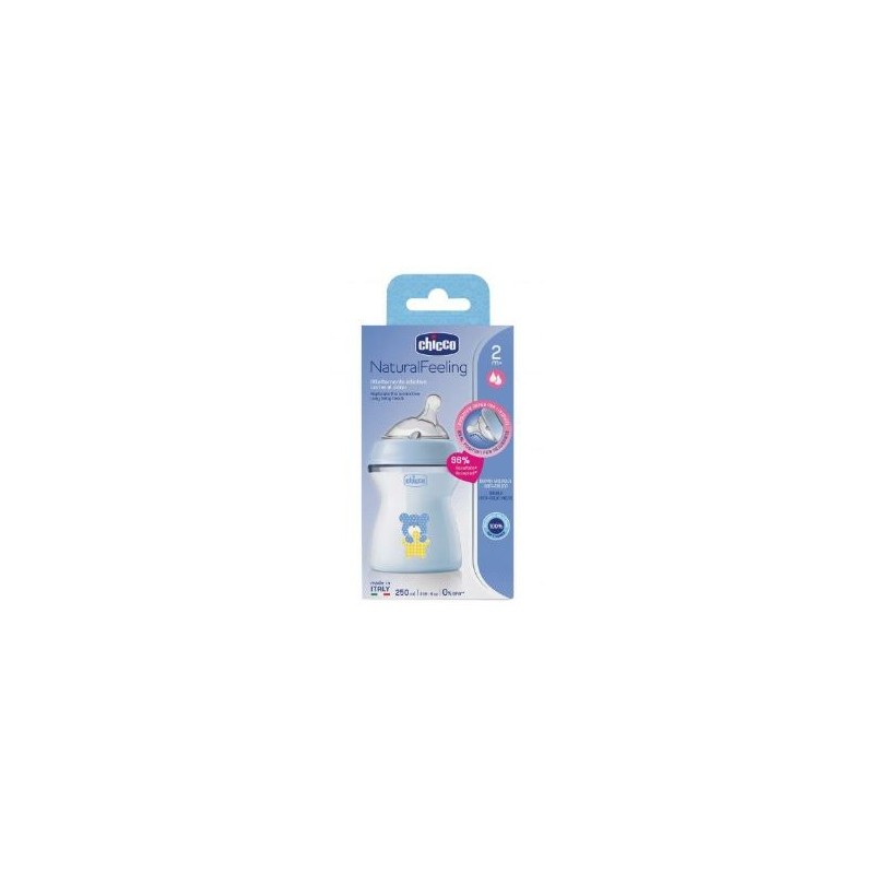 Chicco biberon nat feel pp 2m+ 250 ml bimbo