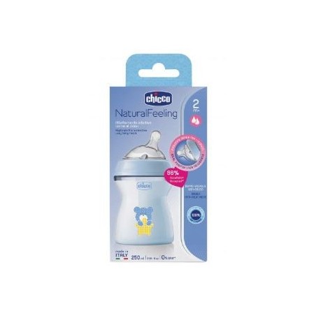 Chicco biberon nat feel pp 2m+ 250 ml bimbo
