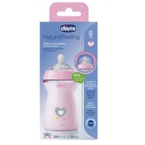 Chicco biberon nat feel pp 6m+ 330 ml bimba