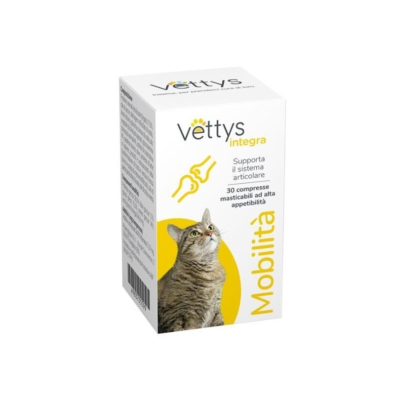 Vettys integra mobilita' gatto 30 compresse masticabili Vettys integra mobilita' gatto 30 compresse masticabili