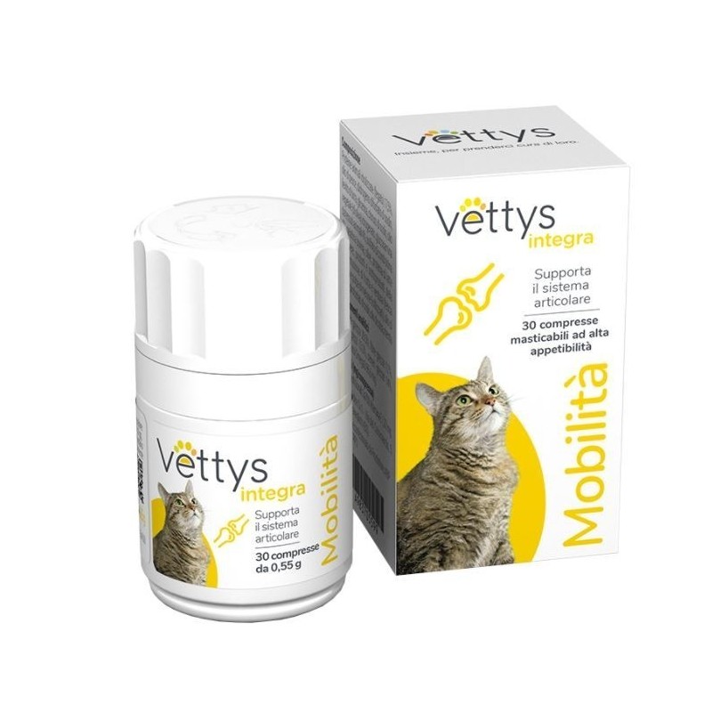 Vettys integra mobilita' gatto 30 compresse masticabili Vettys integra mobilita' gatto 30 compresse masticabili