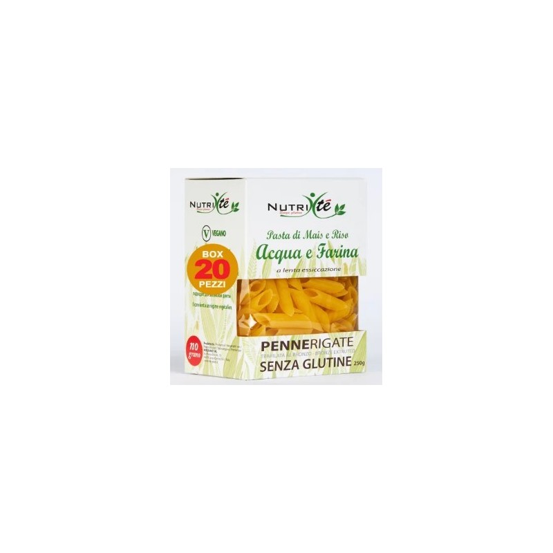 Nutri te' paccheri acqua e farina mais e riso 250 g Nutri te' paccheri acqua e farina mais e riso 250 g