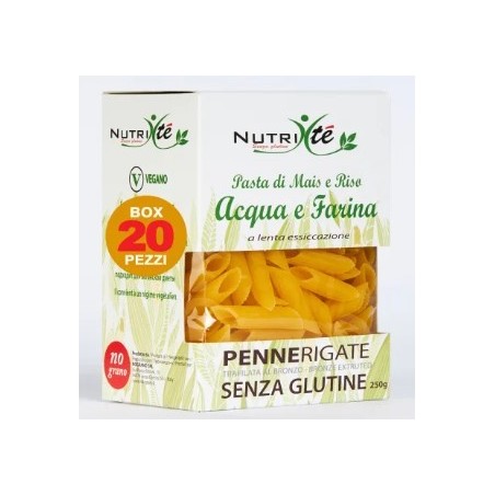 Nutri te' paccheri acqua e farina mais e riso 250 g Nutri te' paccheri acqua e farina mais e riso 250 g
