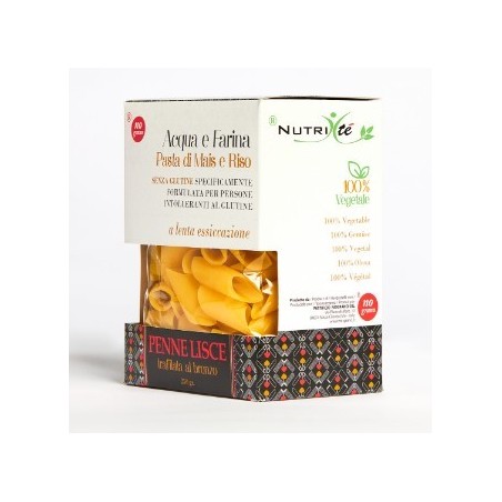 Nutri te' penne lisce acqua e farina mais e riso 250 g
