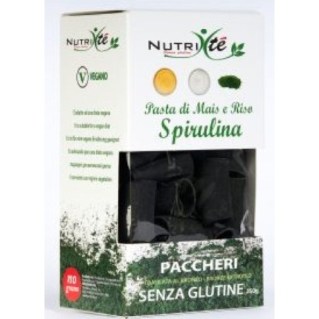 Nutri te' paccheri con spirulina mais e riso 250 g Nutri te' paccheri con spirulina mais e riso 250 g
