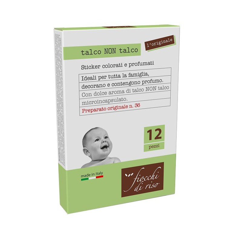 Fiocchi di riso talco non talco cerotti 12 pezzi