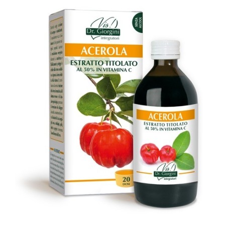 Acerola estratto titolato al 50% 200 ml Acerola estratto titolato al 50% 200 ml
