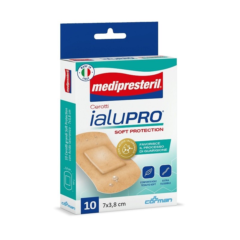 Medipresteril cerotti ialupro soft protection super 7x3,8cm10 pezzi