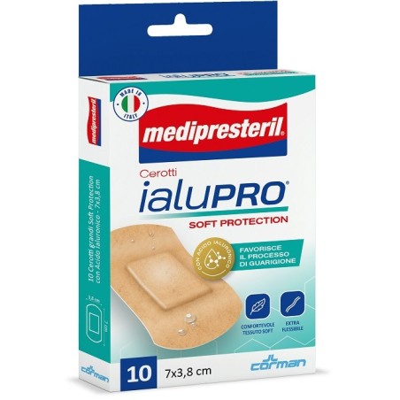 Medipresteril cerotti ialupro soft protection super 7x3,8cm10 pezzi
