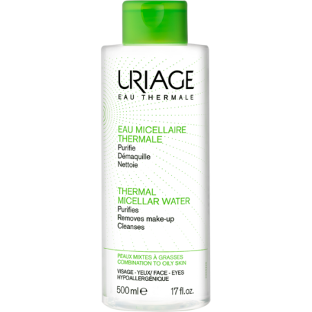 Uriage eau micellaire thermale pelli miste grasse flacone 500 ml
