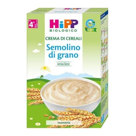 Hipp bio crema cereali semolino di grano 200 g Hipp bio crema cereali semolino di grano 200 g
