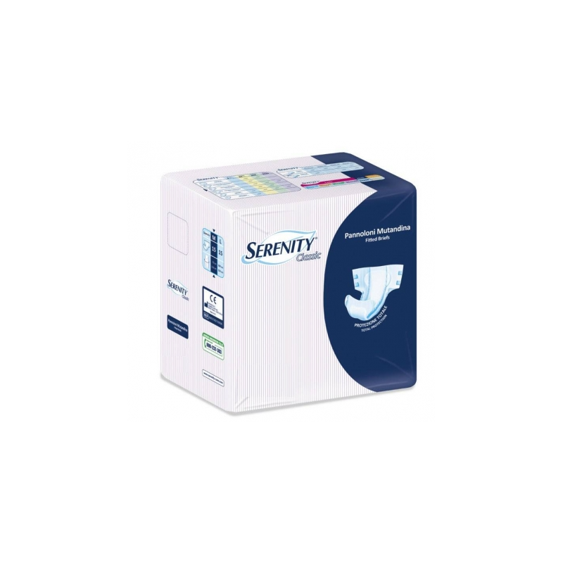 Pannolone mutandina serenity classic maxi taglia extralarge15 pezzi