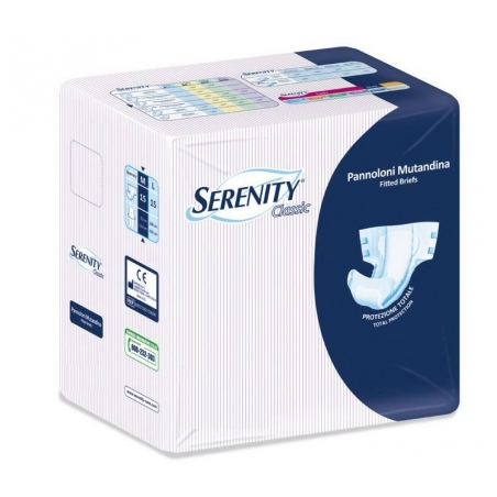 Pannolone mutandina serenity classic maxi taglia extralarge15 pezzi