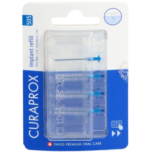 Curaprox capsule 505 implant refill 5 scovolini black