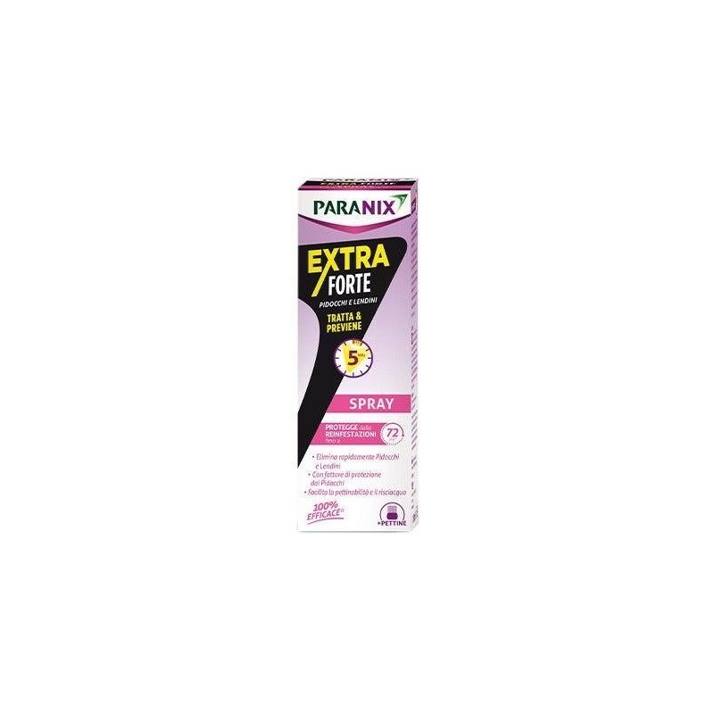 Spray extra forte paranix per pidocchi e lendini 100 ml