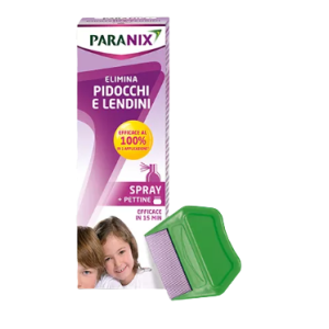 Trattamento pidocchi e lendini paranix spray 100 ml + pettine