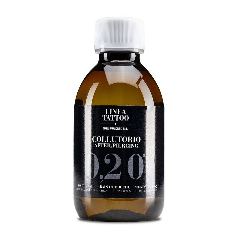 Tattoo collutorio after piercing 0,20% clorexidina 200 ml Tattoo collutorio after piercing 0,20% clorexidina 200 ml