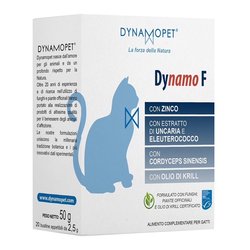 Dynamo f gatti 20 bustine appetibili da 2,5 g