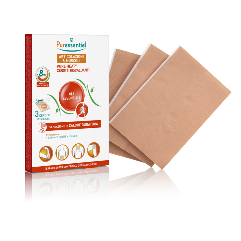 Puressentiel cerotti riscaldanti pureheat articolazioni&muscoli 3 pezzi