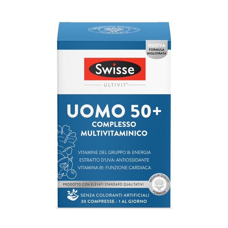 Swisse multivitaminico uomo 50+ 30 compresse
