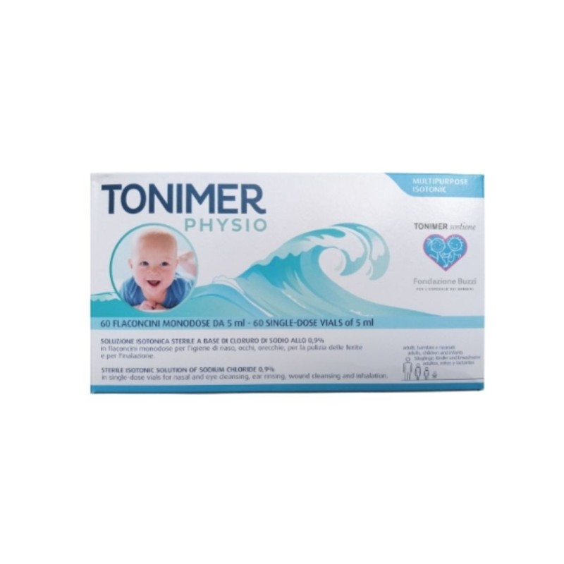 Tonimer physio monodose 60 soluzione nasale 60 flaconcini 5ml