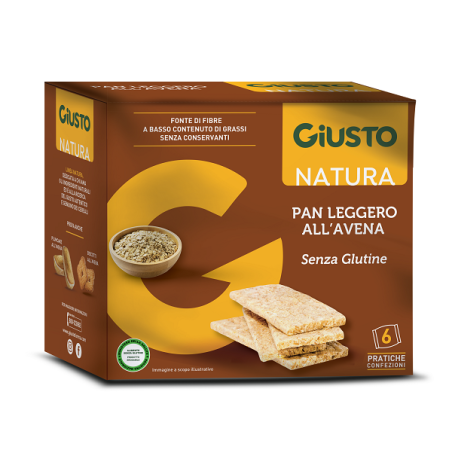 Giusto senza glutine panleggero all'avena 6 confezioni da 25g