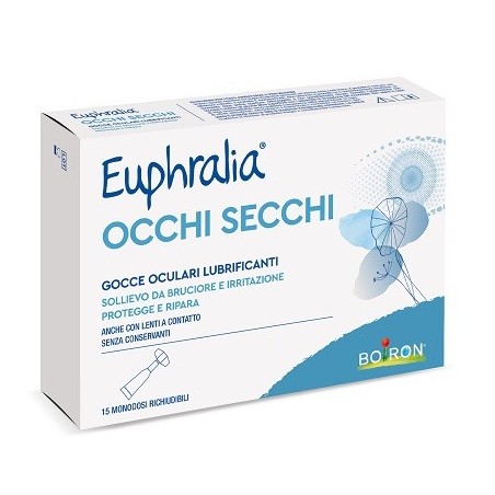 Gocce oculari lubrificanti euphralia occhi secchi 15 monodose richiudibili x 0,5 ml